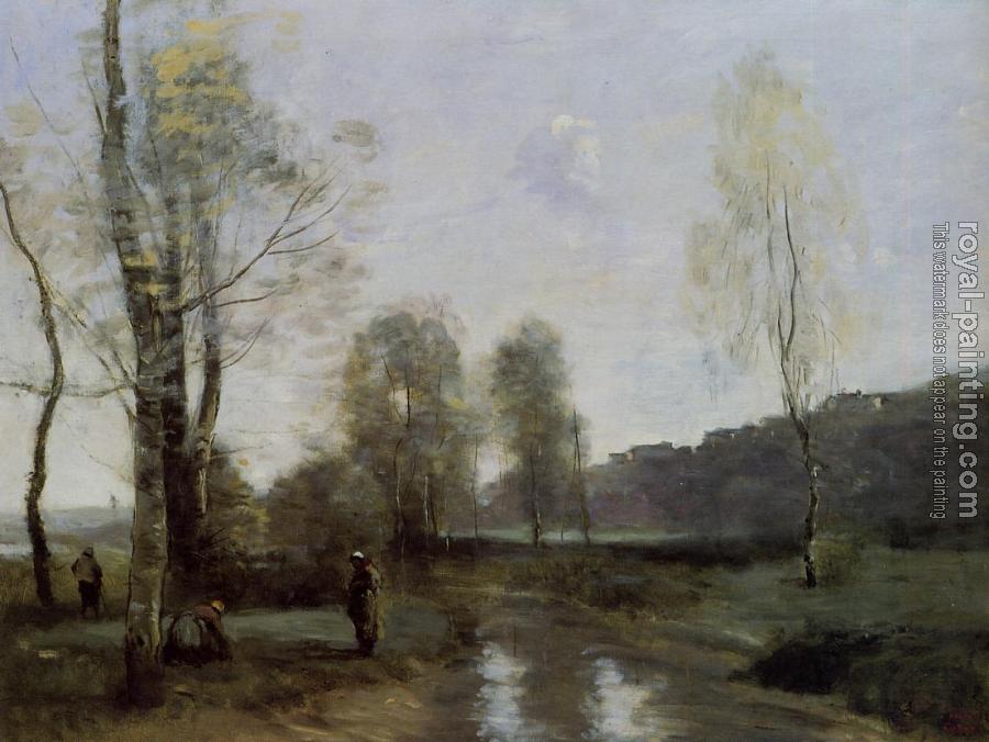 Jean-Baptiste-Camille Corot : Canal in Picardi